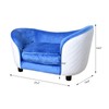 AFBKSS&BB Comfy Velvet Pet Sofa Bed for Small Cats -