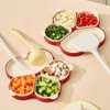 Multi-Purpose Serving Trays, Detachable 4 Compartment Platter, Reusable Snack Tray