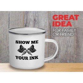 Bubble Hugs Tattoo Artist Camper Mug 12oz - Me Your Ink - Tattoo Shop Tats Tattooist Inked Tattoos Artisan Painter