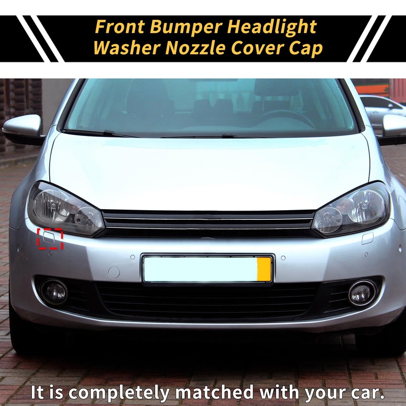 REPAIROCK 1 Pc Bumper Headlight Washer Nozzle Cover Cap for