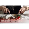 SANHUI Steak Knives, Steak Knife Set of 6, German Stainless