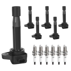 Ignition Coil Pack & Spark Plugs Replacement for 3.5 3.5L V6 2008 2009 2010 2011 2012 Honda Accord, 2008-2017 Honda Odyssey, 3.7 3.7L V6 2009-2014 Acura TL TSX, 09-12 Acura RL, UF603