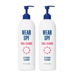 WearSPF After Sun Cleanser skin-softening hydration daily wash, 2-pack