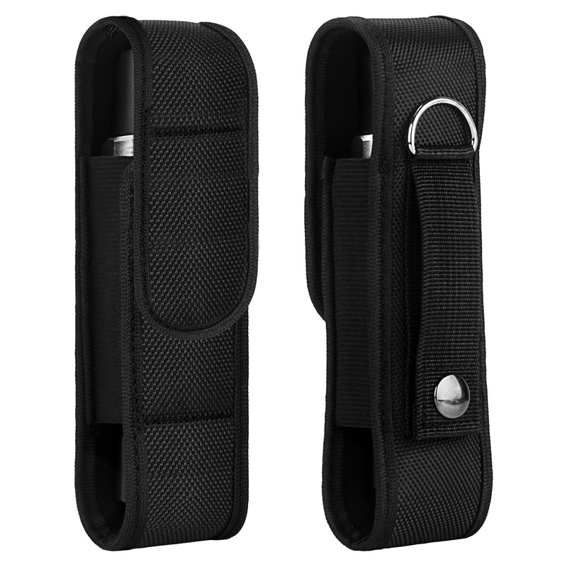 bvya Oxford Flashlight Pouch Holder, Tactical Flashlight Belt Holder Case