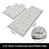 Arttown Anti-Fatigue Kitchen Rug Set of 2 Boho Grey White