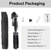 Koolehaoda 71.6” Camera Monopod with 3-Way Pan Tilt Head &