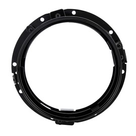 Qiilu 7 Inch Car Headlight Round Ring Mounting Bracket (Black)
