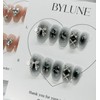 Black Cheek Handmade Nail Tips Nail Tips - Almond /