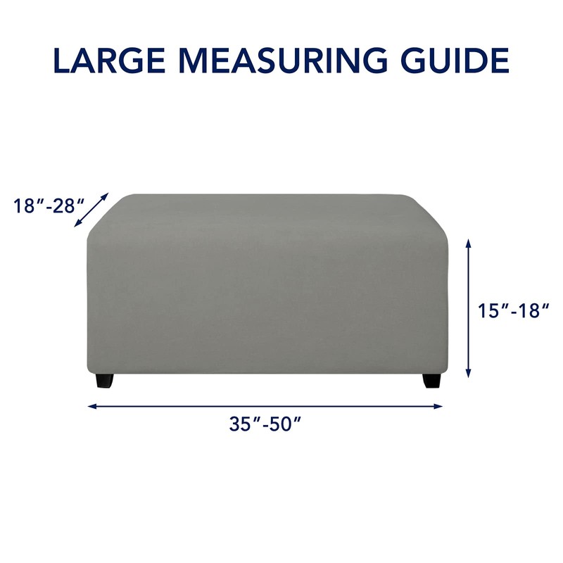 PureFit Super Stretch Soft Form Fit Ottoman Cover Rectangle -