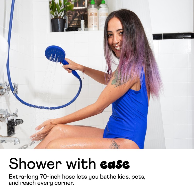 Sproos - Handheld Shower Head, High Pressure, 3 Spray Functions