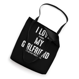 I Love My Girlfriend National Video Game Day Tote Bag