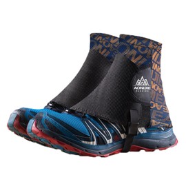 TRIWONDER Gaiters Running Mountain Climbing Spats UV Cut Short Gaiters Trail Gaiters LOW TRAIL GAITERS Men's Women's (Orange)