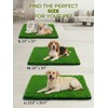 Pawhoo 1.2'' Thick Woven Fake Grass Mat for Dog, Glue-Free