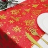 Table Runner Christmas Red, Table Runner Christmas Roll with Gold