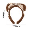 Brown Bear Ears Spa Headband for Washing Face Hair Band