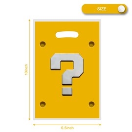 OULUN 30Pcs Super Brothers Party Favor Bags,Super Brothers Birthday Gift Candy Bags,Super Brothers Question Mark Party Decoration Supplies