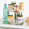 iDesign 9-Inch Recycled Plastic 2-Tier Lazy Susan Organizer – Linus