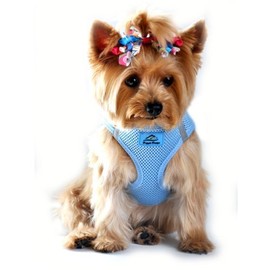 DOGGIE DESIGN American River Ultra No Choke Dog Harness (XS, Light Blue)