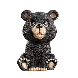 RockTrend Accesorio de Escritorio para decoración del hogar, con Forma de Oso Negro, Soporte para Gafas de Sol de Resina