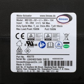 Fruhdi Power Recliner Lift Chairs Limoss 450772 Motor Actuator Model MD120-02-L1-304-134 Replacement