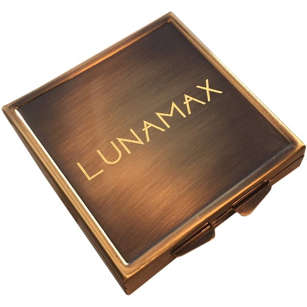 Lunamax Condom Carrying Case for Pocket or Travel - Discreetly Holds and Protects Two Condoms-Brass