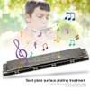 Harmonica Professional Mouthorgan Diatonic Harp 1.2mm Brass Base Plate 24‑Hole