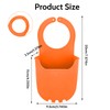 Minicoco Modern Orange Sink Sponge Holder Caddy for Kitchen and