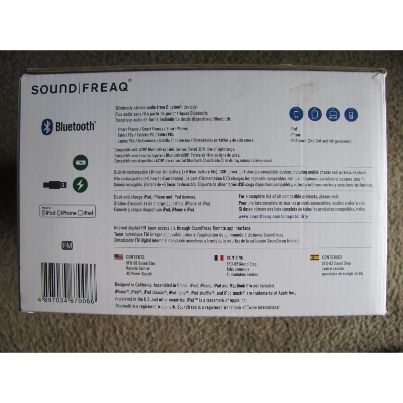 Soundfreaq SFQ-02 Sound Step Recharge Compact Audio System with Bluetooth