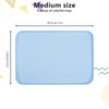 8-Piece Large Wheat Straw Tray Set, 12" x 8.7" Unbreakable