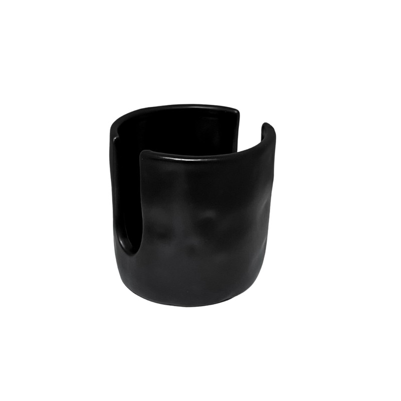 Mud Pie Kitchen Dish Bistro Sponge Holder Caddy, Black