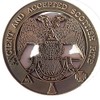 Freemason Antique Style 32nd Degree Mason Auto Car Emblems Decals Heavy Alloy Southern Jurisdiction Wings Down