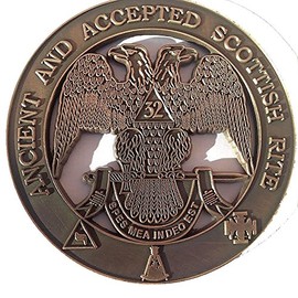 Freemason Antique Style 32nd Degree Mason Auto Car Emblems Decals Heavy Alloy Southern Jurisdiction Wings Down