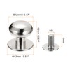 sourcing map 12mm Ball Head Stud Rivets Screw Back, 20Pack