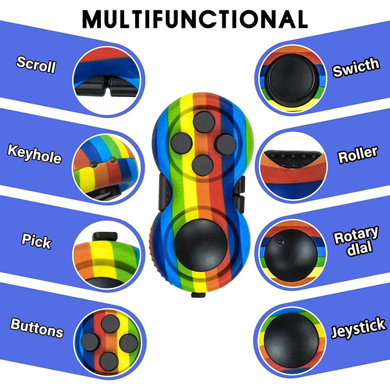 WTYCD Original Fidget Toy Game, Rubberized Classical Controller Fidget Concentration