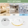 hykolity 12 Inch Selectable CCT LED Round Flat Panel Light,