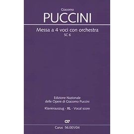 Puccini: Messa a 4 voci con orchestra, SC 6 - Messa di Gloria (Vocal Score – XL Print)