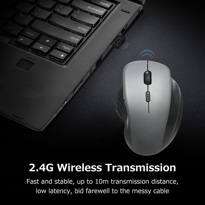 2.4G Wireless Optical Vertical Mouse 6 Keys Ergonomic Office Mouse