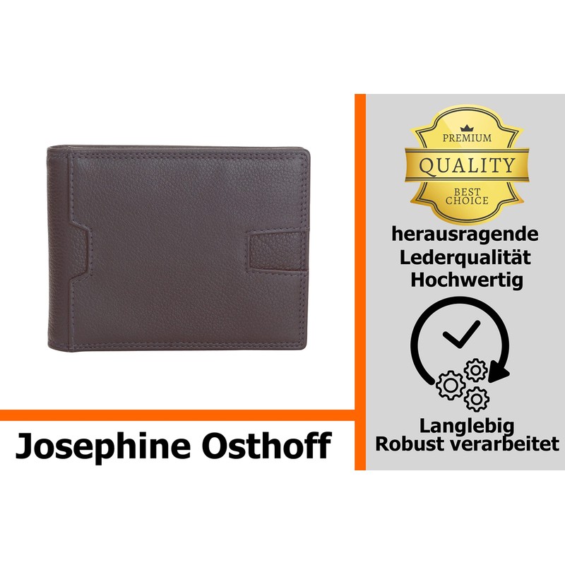 Josephine Osthoff Hannover Wallet Money Clip Genuine Leather with RFID