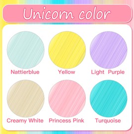 Juexica 18 Pcs Unicorn Horse Accessory Clip in Hair Extensions for Mane and Tail Tack Horse Stuff Pony Hair Tinsel for Real Horses Western Bride Horse Lover and Girls Birthday