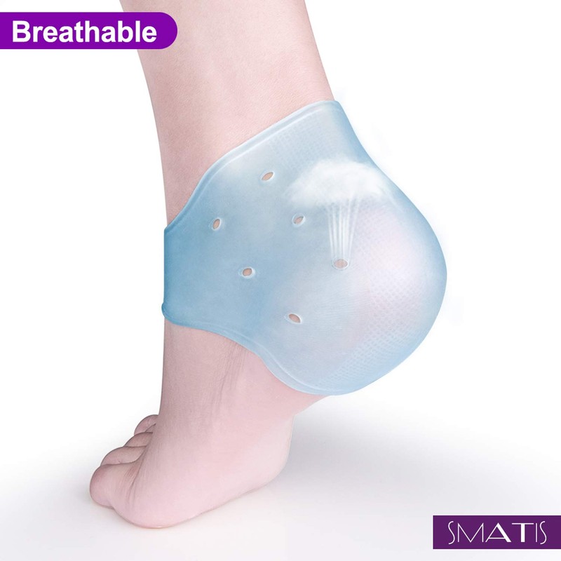 SMATIS Plantar Fasciitis Heel Spur 4 Pack Heel Pads for