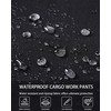 CNBQDD Mens Work Pants Ripstop Waterproof Cargo Pants for Men