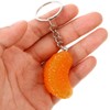 Holibanna Pack of 2 Simulation Fruit Orange Key Fob Artificial