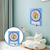 Lurrose Time Educational Aid Magnetic Clock Children Toy Clock Learning