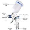 ENDOZER Professional HVLP Spray Gun Set Gravity Feed Air Spray
