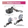 Flaconi 4pcs Suction Cup Car, Suction Cup Hooks, Suction Cup