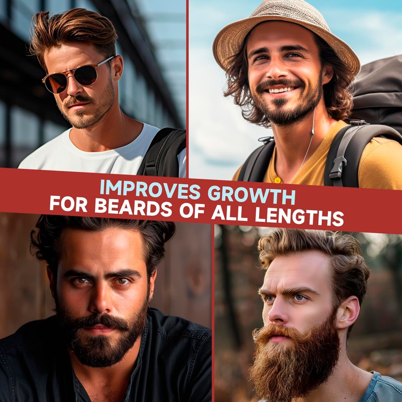 Beard Growth Oil - 2X Concentration Biotin for Men (2