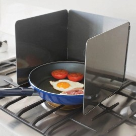 Bandwagon Nonstick 3 Sided Splatter Guard Cover Bacon Grease Shield 9X10" Panels