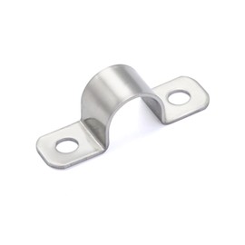 3/8 Inch Stainless Steel Conduit Clamps 2 Hole Pipe Clamps U Pipe Bracket Conduit Fixing Clips, Universal Clamp for Cylindrical Components - Fits OD 10 mm (Approx.3/8") | 20 Pcs
