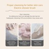 Electric Bath Brush Exfoliating Multifunctional with 6 Attachments Auto Rotation