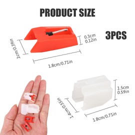 3 Pack Diamond needle Record Player Needle Turntable Ruby Stylus Replacemen Phonograph Vinyl Record Player for ION ICT04RS LAPDock LP2CD LP2 Flash Profile Pro Profile Lp and TTUSB05